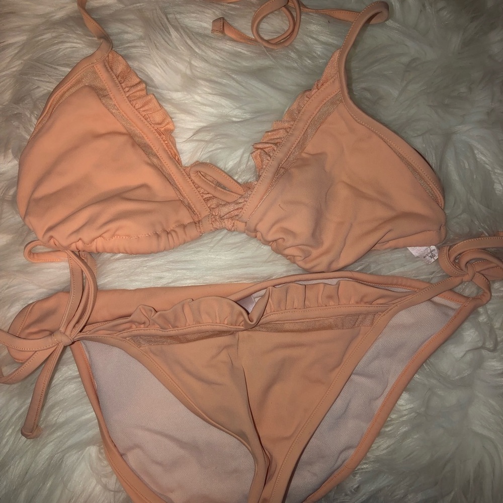 Peach Victoria secret bikini